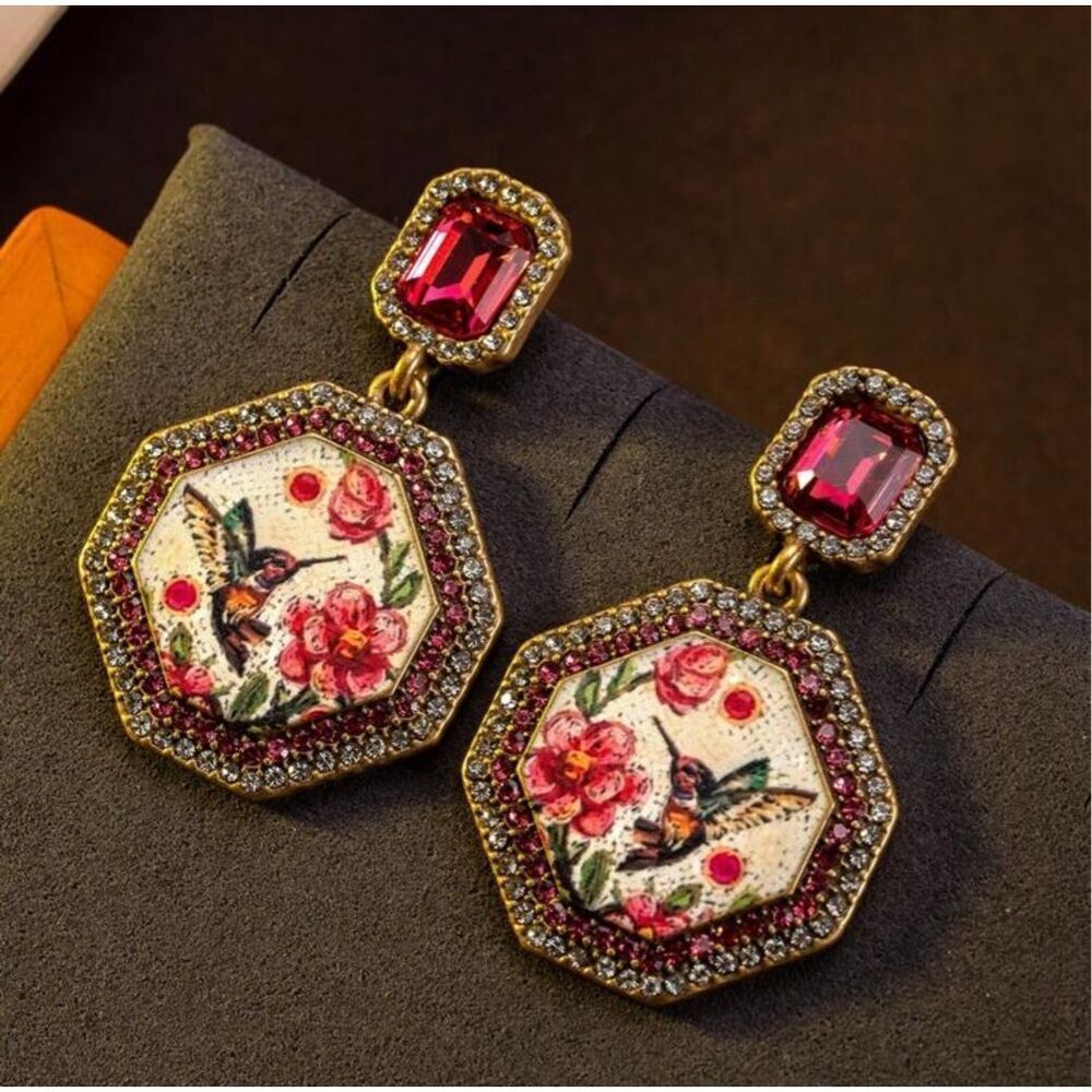 AntiqueโFloral Earrings
